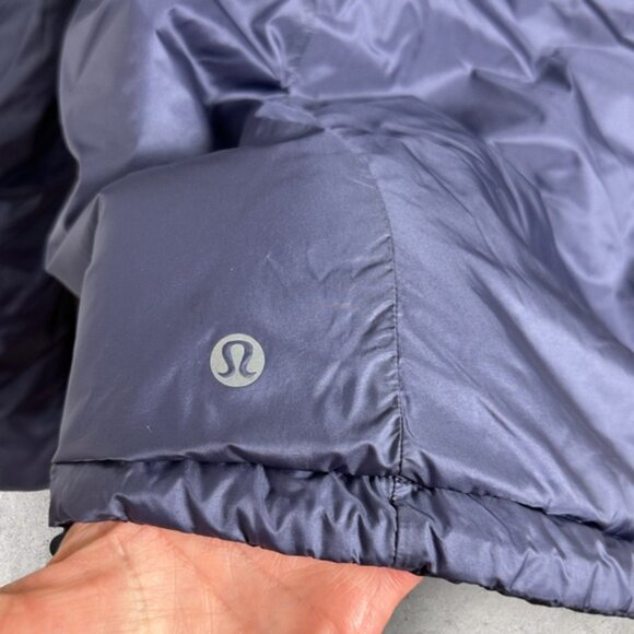 Lululemon Layer Up Jacket Indigo Blue Size 6 Puffer Reversible Lightweight Coat - Picture 5 of 16